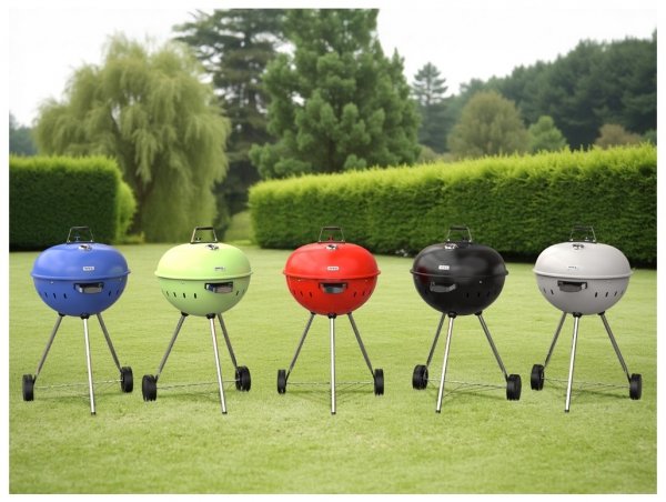 GRILL WĘGLOWY OKRĄGŁY 54CM CZARNY YATO YG-20300