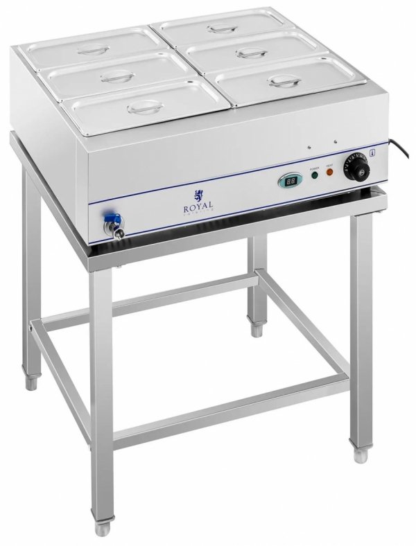 Bemar - 6 x GN 1/3 - stojak ROYAL CATERING 10010385 RCBM-6WS-2000