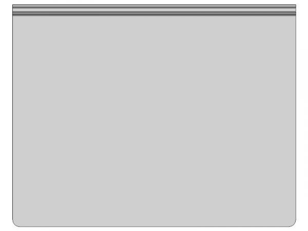 Półka bez frontu z plexi do panelu 30 cm x 15 cm