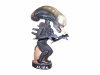 Obcy Head Knocker - Bobble-Head Alien Warrior 18 cm