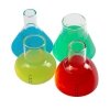 Kielony laboratoryjne szklane 4 sztuki (100% szkło) kieliszki