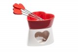 Czekoladowe fondue porcelanowe czerwone Czekoladowe fondue porcelanowe czerwone