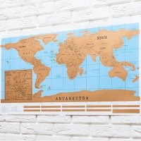 Mapa świata zdrapka - polska wersja Mapa świata zdrapka - polska wersja