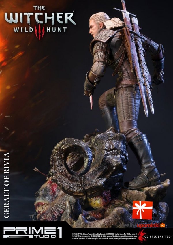 Wiedźmin - Figurka Geralt of Rivia 66  cm - Witcher 3 Wild Hunt