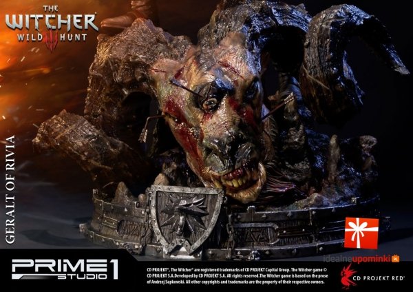 Wiedźmin - Figurka Geralt of Rivia 66  cm - Witcher 3 Wild Hunt