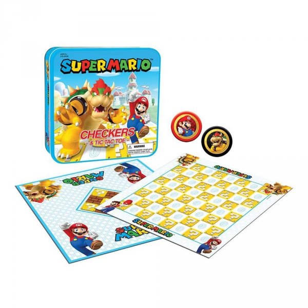 Super Mario - Gra planszowa Warcaby oraz kółko i krzyżyk