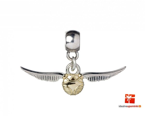 Zawieszka Charm Złoty Znicz - Harry Potter (posrebrzane)