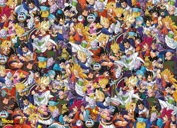 Dragon Ball - Puzzle 1000 el. Impossible Puzzle Bohaterowie