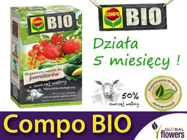 Ekologiczny Organiczny Nawóz z owczej wełny do Pomidorów COMPO BIO 750g