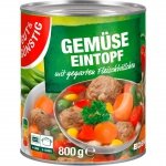 Garnek Warzywny z Klopsikami Gotowe Danie w Puszce 800g