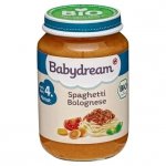 BabyDream Bio Spaghetti Bolognese Wołowina 4m 190g