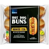 Edeka Gotowe Bułki Hot Dog Ciasto Masło Jajka Wolny wybieg 6szt 270g 