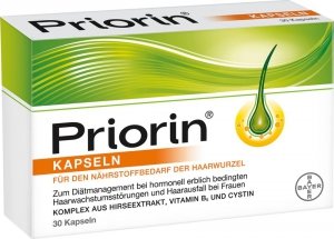 Priorin Kapsułki na Porost Wzrost Włosów 30 szt z Niemiec Zaburzenia