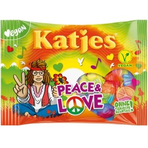 Katjes Peace Love Owocowe Żelki Wegetariańskie 175g z Niemiec