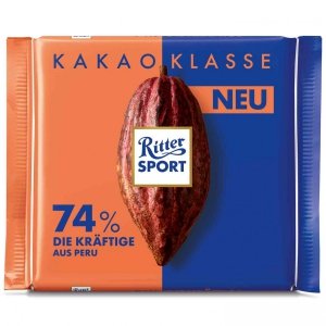 Ritter Sport Ciemna Czekolada 74% Kakao z Peru 100g