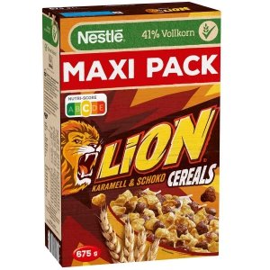 Nestle Cereals Płatki Lion Karmel Czekolada 675g