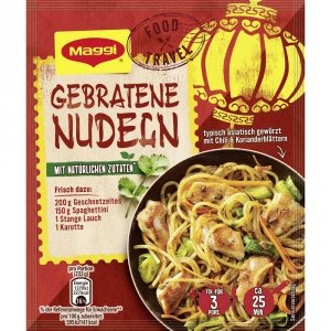 Maggi Food Travel Chińskie Danie Makaron Gebratene Nudeln 26g 3 Porcje