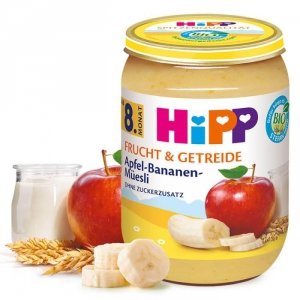 Hipp Bio Musli Zboża Banan Jabłko z Jogurtem 8m 190g