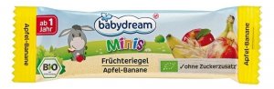 BabyDream Bio Batonik Wafelek Jabłko Banan 1r 25g