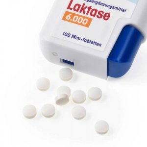 Laktaza Enzym Trawienny 6000 FCC w Tabletce Lactaza 100 szt