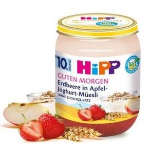 HIPP BIO Musli Jogurtowe na śniadanie z truskawkami 10m