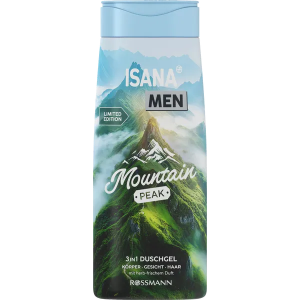 Isana Men Żel Pod Prysznic 3w1 Świeży Górski Zapach 300ml Niemcy