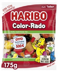 Haribo Żelki Color Rado Mieszanka smaków 175g