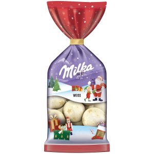 Milka Wigilijne Kulki Świąteczne z Biała Czekolada 100g
