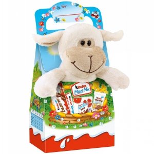 Kinder Czekoladowy Maxi Mix Słodyczy Wielkanoc Pluszowy Baranek 133g