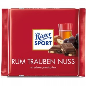Ritter Sport Rum Trauben Nuss Czekolada Rum Orzechy 100