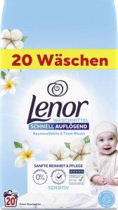 Lenor Sensitiv Proszek Pielęgnujący Proszek Prania Alergików Dzieci 20p