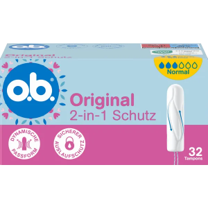OB Original Normal 32 szt Tampony z Niemiec