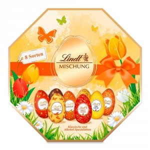 Lindt Wielkanocne Jajka Mix 8 smaków 288g