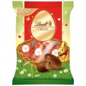 Lindt Jajka Mleczna Czekolada Nugat Krokant 90g