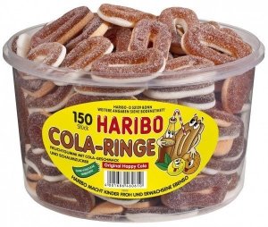 Haribo Żelki Cola Z Marshmallow w cukrowej posypce 150szt