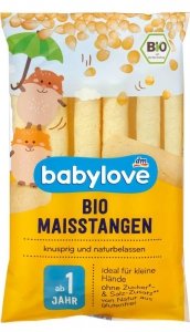 Babylove Bio Ekologiczne Paluszki Chrupki Kukurydziane 30g 1r