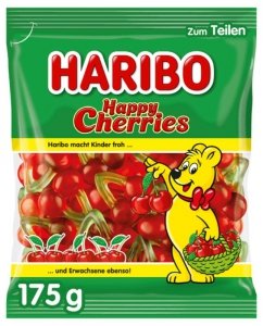 Haribo Żelki Happy Cherries smak czereśnie 175g z Niemiec