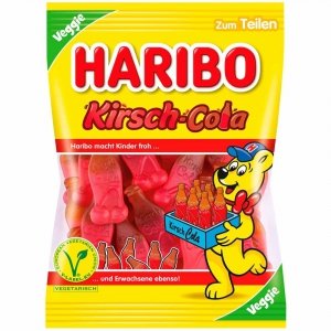 Haribo Wegańskie Żelki Cola z Wiśnią 175g z Niemiec