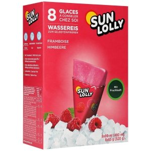 Sun Lolly Wodne Malinowe lody do mrożenia 8 szt 520g