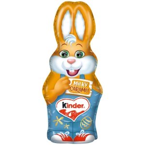 Kinder Czekoladowy Mikołaj Zajączek Święta Mleczna Czekolada z Karmelem 110g