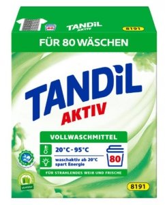 Tandil Proszek Prania Mocny Detergent Tkanin Białych 5,2kg 80p z Niemiec