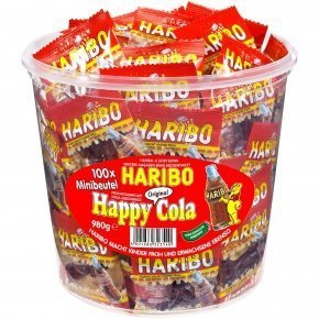 Haribo Żelki Happy Cola 100 mini paczuszek DE