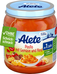 Alete Makaron Warzywa Gotowana Wołowina 250g 12m