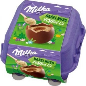 Milka Jajka Wytłoczce Krem Orzechowy 4x34g