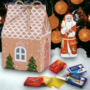 Lindt Prezent Paczka Pracownikom Firm Święta Mikołaj Czekolada Imprezy
