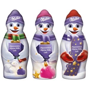 Milka Wigilijny Czekoladowy Bałwan Święta 50g