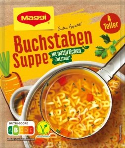 Maggi Naturalne Składniki Zupa Makaron Warzywa Alfabet 4 porcje