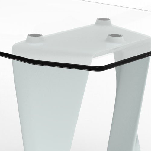 ISO piękny modernistyczny stół ze szklanym blatem