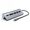 Satechi Aluminium - hub USB-C (czytnik kart micro/SD, 3x USB-A) (space gray)