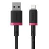 Kabel Baseus Dura 2.4A 1m (czerwono-czarny)